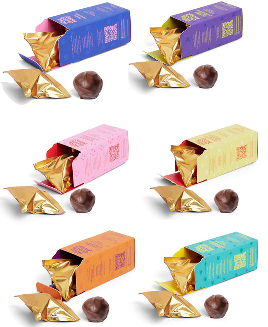 Variety Sampler - Chocolate Truffles - 2 Truffles/Box,12 truffles
