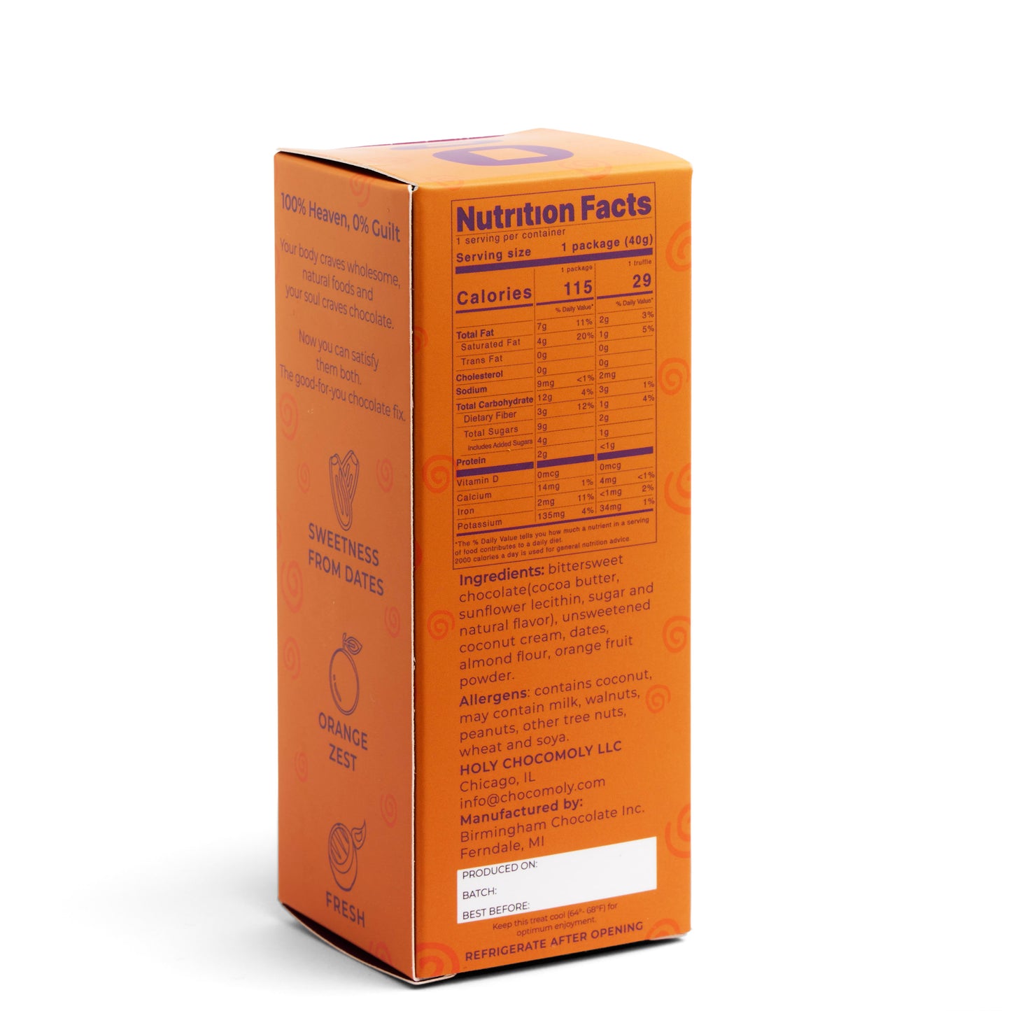Orange Peel Chocolate Truffle 4pack (16 truffles)
